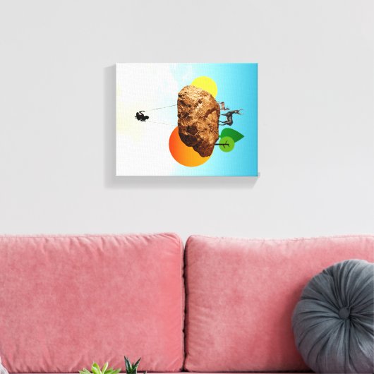 Der Fels unserer Existenz Leinwanddruck (Insitu (Wohnzimmer))