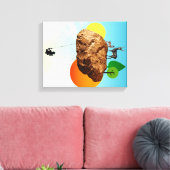 Der Fels unserer Existenz Leinwanddruck (Insitu (Wohnzimmer))