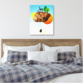 Der Fels unserer Existenz Leinwanddruck (Insitu (Schlafzimmer))