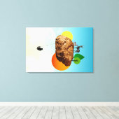 Der Fels unserer Existenz Leinwanddruck (Insitu (Holzboden))