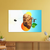 Der Fels unserer Existenz Leinwanddruck (Insitu (Wohnzimmer))