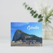 Der Fels von Gibraltar Postkarte (Stehend Vorderseite)