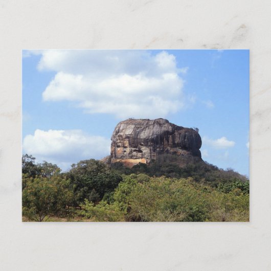Der Fels von Sigiriya in Sri Lanka Postkarte (Vorderseite)