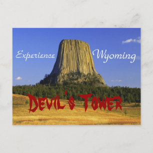 Der Felsen des Teufels, Wyoming-Postkarte Postkarte