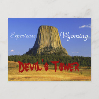 Der Felsen des Teufels, Wyoming-Postkarte Postkarte