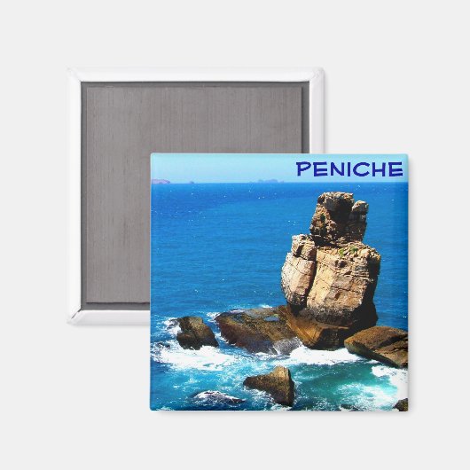 Der Felsen in Peniche Magnet (Vorderseite/Rückseite)