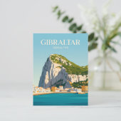 Der Felsen von Gibraltar Gibraltar Postkarte (Stehend Vorderseite)