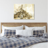 Der Felsen von Quang-Yin Leinwanddruck (Insitu (Schlafzimmer))