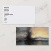 Der Felsen von Rettung, 1837 (Öl auf Leinwand) Visitenkarte (Vorne/Hinten)