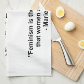 Der Feminismus ist der radikale Begriff Geschirrtuch (Viertel Falte)