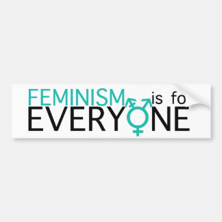 Der Feminismus ist für jeder! Autoaufkleber