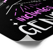 Der Feminismus umfasst die Gleichstellung aller Ge Poster (Ecke)