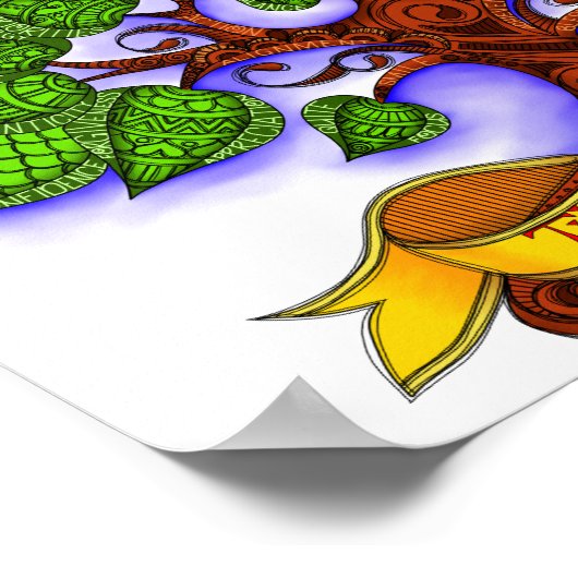 Der Festigkeitsbaum Poster (Ecke)