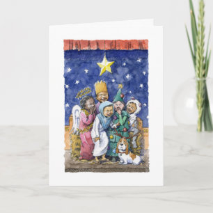 "Der Festzug-" Weihnachtskarte Feiertagskarte