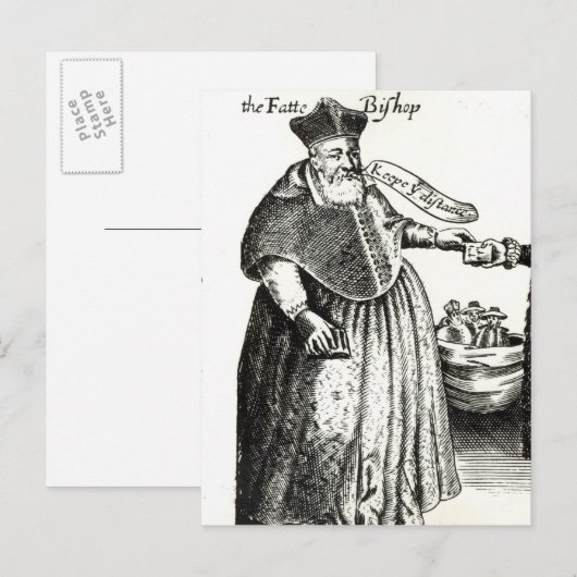 Der Fettbischof Postkarte (Vorne/Hinten)