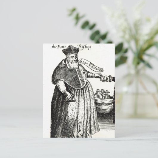 Der Fettbischof Postkarte (Stehend Vorderseite)