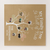 Der feuchte neutrale Foto-Familienbaum ist voller Puzzle (Horizontal)