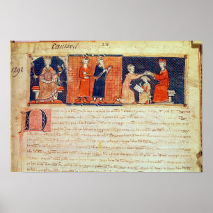 Der Feudalherrn predigt seinen Predigt Poster