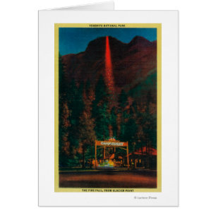 Der Feuer-Fall vom Gletscher-Punkt