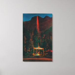 Der Feuer-Fall vom Gletscher-Punkt Leinwanddruck