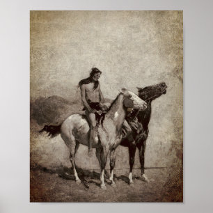 Der Feuerfresser warf sein Opfer über sein Pony Poster