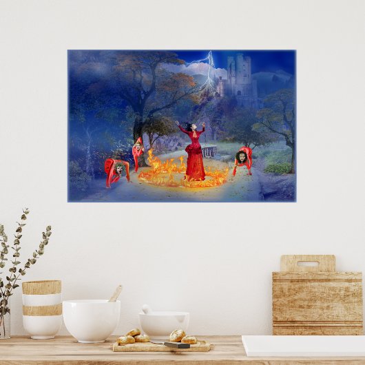 Der Feuerring Poster (Küche)