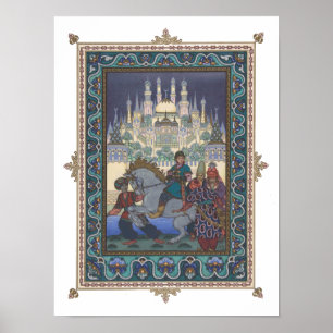 Der Feuervogel: Tsarewitsch Iwan am Pferd Poster