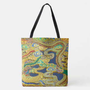 Der Feuervogel und der Drache auf einem Tasche