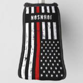 Der Feuerwehrmann auf der amerikanischen Flagge de Golf Headcover (Rotieren 90)