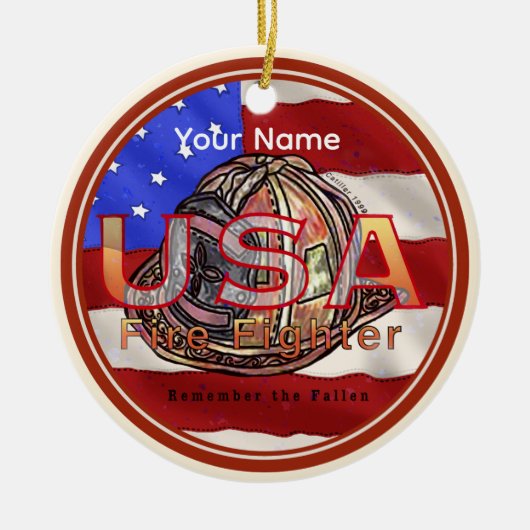 Der Feuerwehrmann erinnert sich an den Fall Keramik Ornament (Vorne)