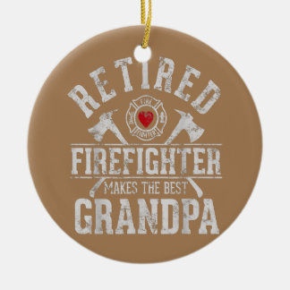 Der Feuerwehrmann ist der beste Großvater Keramik Ornament