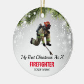 Der Feuerwehrmann, meine 1. Weihnachtszeit als Feu Keramik Ornament (Links)