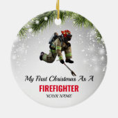 Der Feuerwehrmann, meine 1. Weihnachtszeit als Feu Keramik Ornament (Hinten)