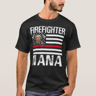 Der Feuerwehrmann NANA unterstützt die US-Flagge d T-Shirt