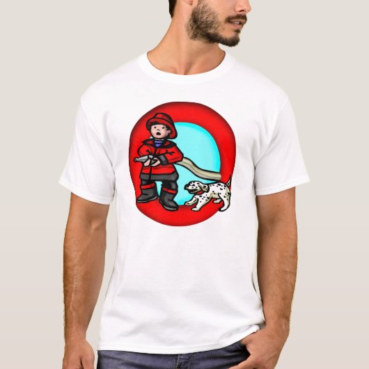 Der Feuerwehrmann-T - Shirts des Jungen (Vorderseite)