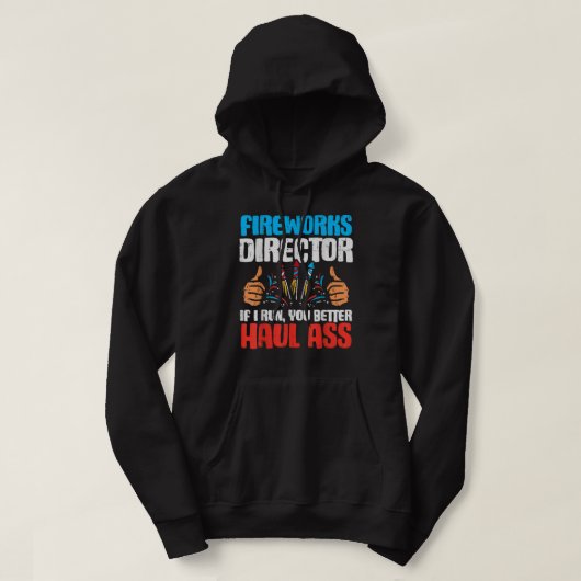 Der Feuerwerksdirektor, den ich leite, führt Sie z Hoodie (Design vorne)