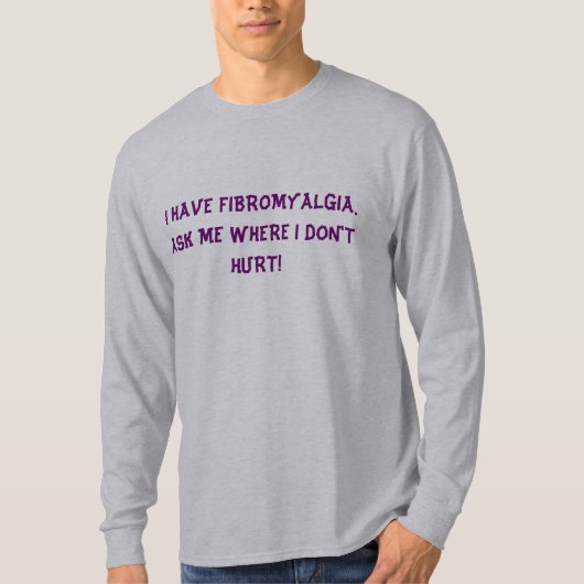 Der Fibromyalgia-T-Shirt der Männer T-Shirt (Vorderseite)