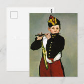 Der Fifer von Edouard Manet Postkarte (Vorne/Hinten)