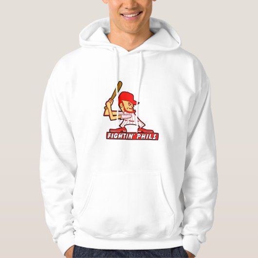 Der Fightin Phils der Männer mit Kapuze Sweatshirt (Vorderseite)
