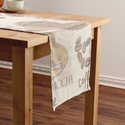Der Fika Swedish Coffee Shop Kurz Table Runner Kurzer Tischläufer (Beispiel)
