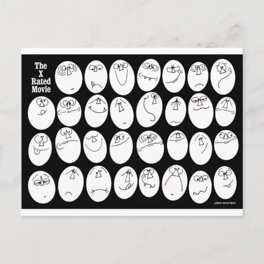 Der Film mit Rx-Rating Postkarte (Vorderseite)