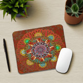 Der Filter Blumenrot des Squire Manipur Mandala Mousepad