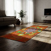 Der Filter Blumenrot des Squire Manipur Mandala Yogamatte