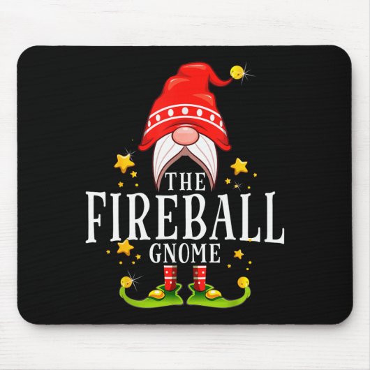 Der Fireball-Gnom-Weihnachts-Matching Mousepad (Vorne)