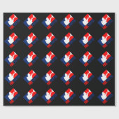 Der Firefighter-Headliner in Tri-Farben Geschenkpapier (Flach)