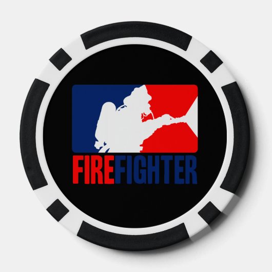 Der Firefighter-Headliner in Tri-Farben Pokerchips (Rückseite)