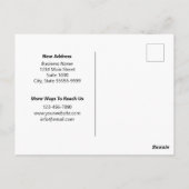 Der Firmenname hat Ihr Logo hier Schwarz-weiß vers Postkarte (Rückseite)