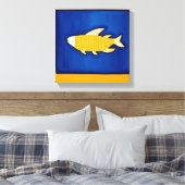 Der Fisch 1998 Leinwanddruck (Insitu (Schlafzimmer))
