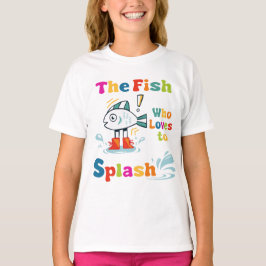 Der Fisch, der Lieben zu spritzen T-Shirt
