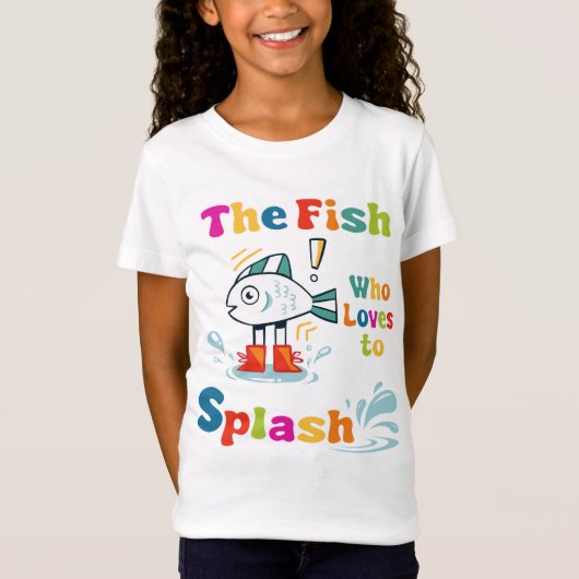 Der Fisch, der Lieben zu spritzen T-Shirt (Vorderseite)